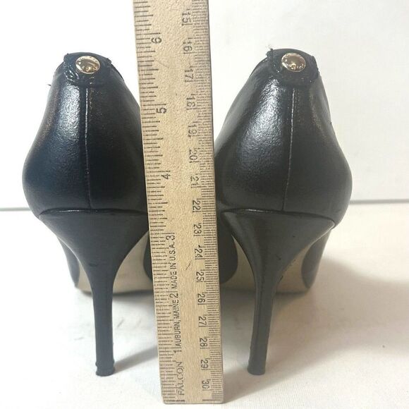 MICHAEL Michael Kors Women's Size 8 M Pumps Black Leather Slip On Stiletto Heels - Picture 9 of 12